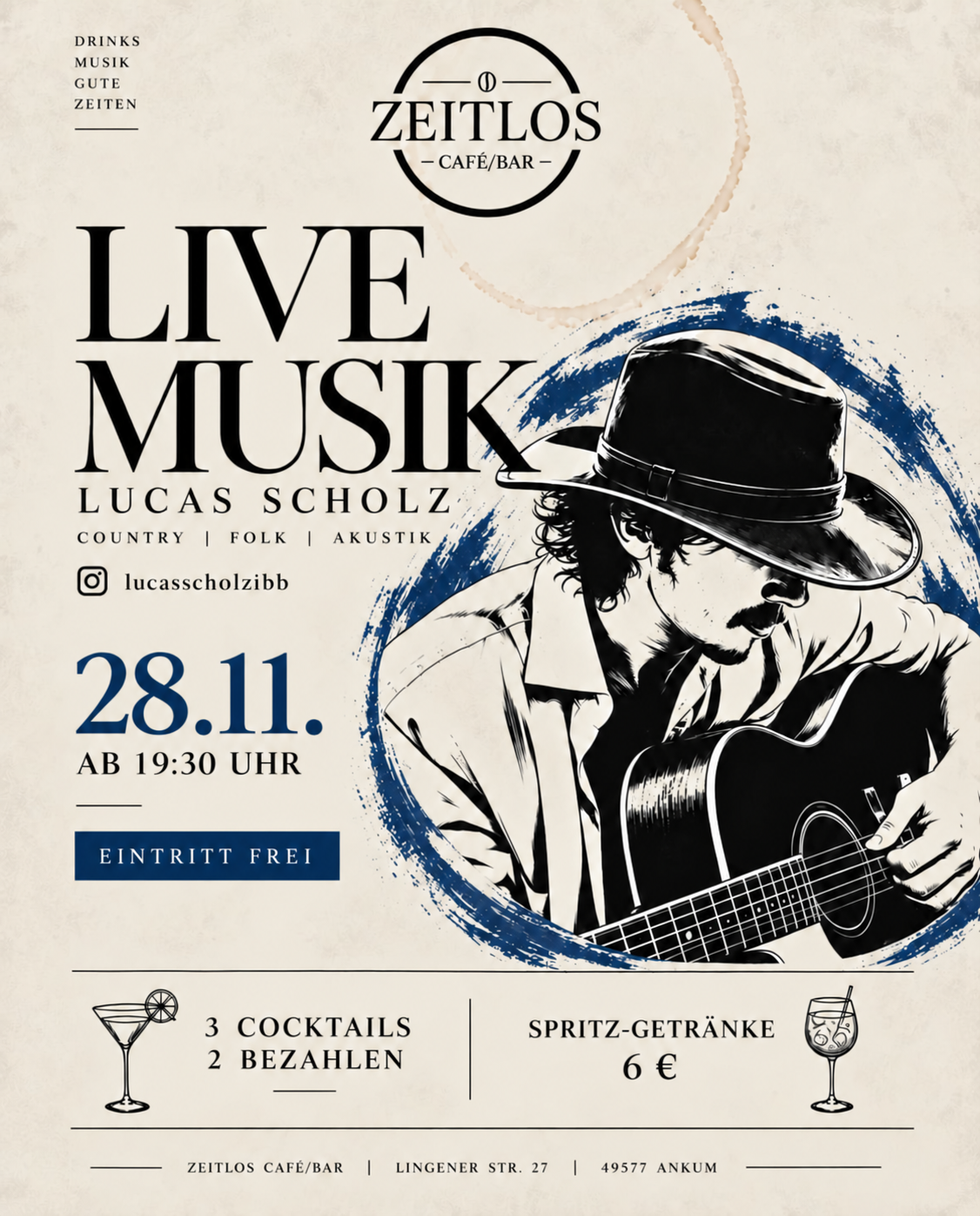 Livemusik · Lucas Scholz